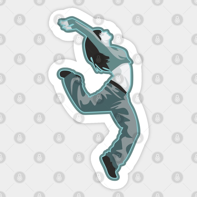 Dancing Girl Dancing Girl Sticker TeePublic